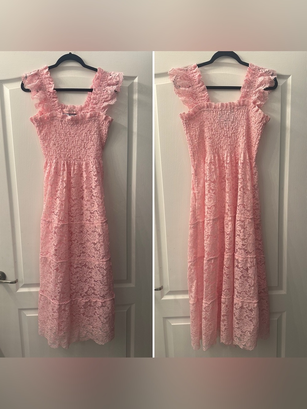 Hill House Pink Lace Ellie Nap Midi Dress L Collectors Edition 2022 - Picture 5 of 8